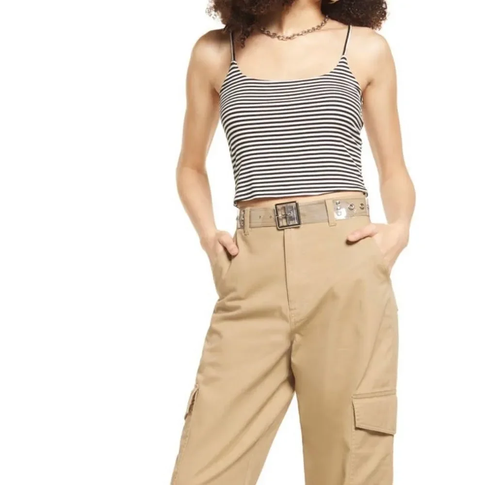 BP Stripped Rib Crop Camisole - Picture 5 of 7